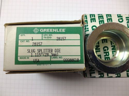 Greenlee 28157 Slug-Splitter SC (Self Centering) Die 3/4&#034; Conduit-Size