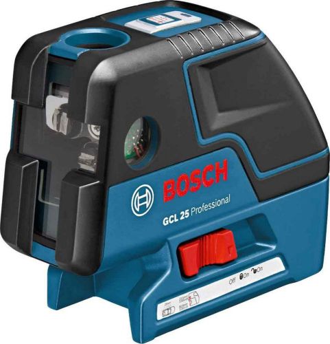 New Bosch GCL25 Self Leveling 5-Point Alignment Laser with Cross-Line