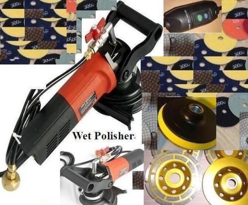 Variable speed concrete granite wet polisher polishing 20 pad 6 cup wheel stone for sale