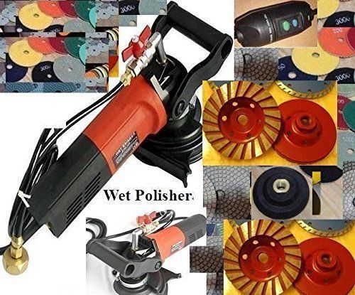 Wet polisher concrete stone 6 cup 35 pad free ship us canada europe australia for sale