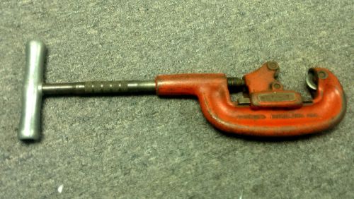 VINTAGE RIDGID PIPE CUTTER NO 2A 1/8&#034; TO 2&#034; HEAVY DUTY NO. 1-2