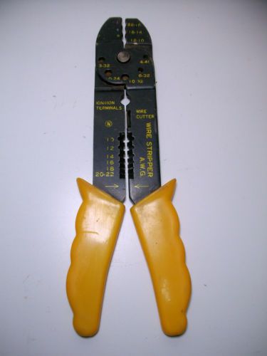 A.w.g. wire stripper cutter pliers ignition terminals for sale