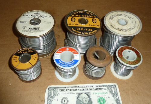 18 Pounds Solder,Canfield,Willard,Dutch Boy,Asarco Fed.Bow,Clean Old USA Made