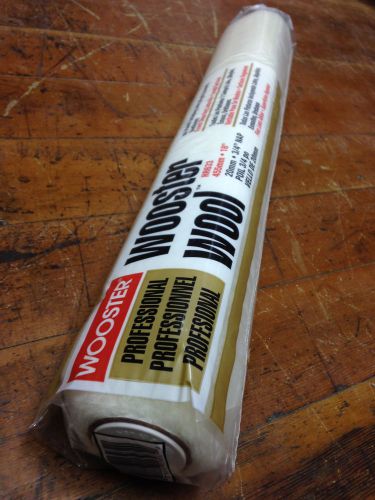 New wooster brush rr632-18 wooster wool roller cover 1/2-inch nap  18&#034; for sale