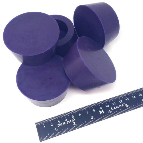 5Pc 2 1/2&#034; X 3&#034; #13.5 Silicone Rubber Tapered Stopper Plug Powder Coating Paint