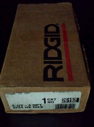 Ridgid 26192 1224 hs dies set for sale