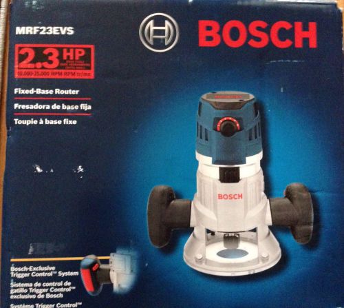 BRAND NEW Bosch MRF23EVS 2.3 HP Fixed - Base Router With Trigger Control System