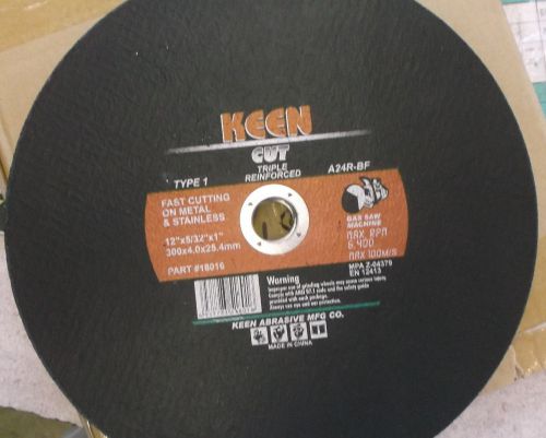 5pc KEEN 12&#034; Cut Off Saw Blade (Metal &amp; Stainless)  ID 9207 BT