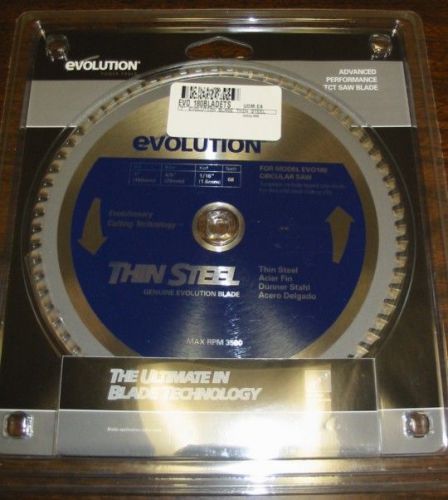 EVOLUTION TCT 7&#034; THIN STEEL-CUTTING SAW BLADE - 180BLADETS