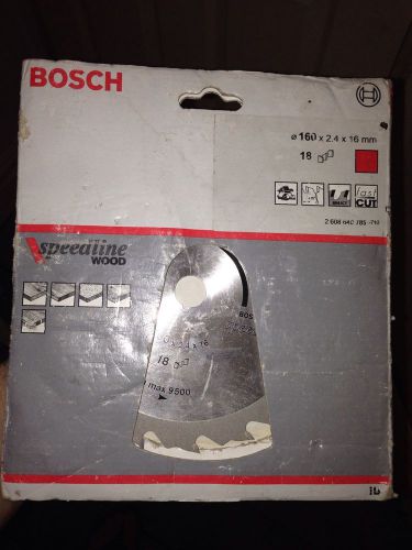 Bosch Circular saw blade Speedline Wood 160 x 16 x 2.4 mm. 18 2608640785