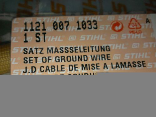TF- STIHL,SET OF GROUND WIRE WITH INSULATING TUBE, 1121-007-1033