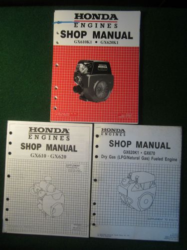 Honda Engine GX610K1 GX620K1 Shop Service Manual Set 1999-2003 FACTORY