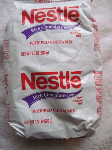 Nestle Professional Rich Chocolate Whipped Hot Cocoa Mix 1.5 Pound Bag Vending