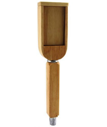 Changeable draft beer oak tap handle - add custom logo - kegerator faucet lever for sale