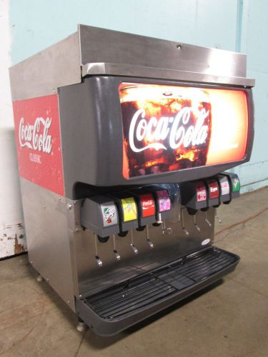 &#034;CORNELIUS&#034; COUNTER TOP H.D. COMMERCIAL LIGHTED 8 FLAVORS SODA / ICE DISPENSER