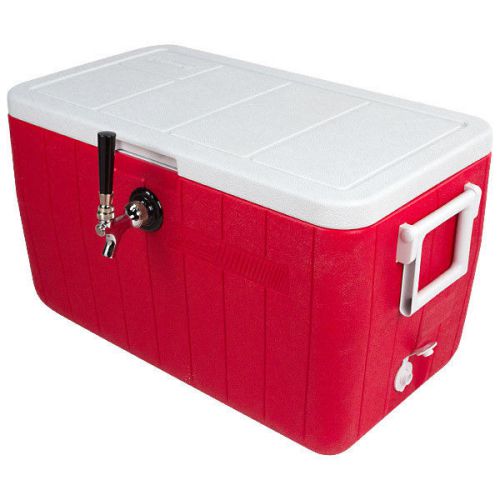 Single faucet jockey box - 50&#039; coil - faucet hardware kit - beer picnic cooler for sale