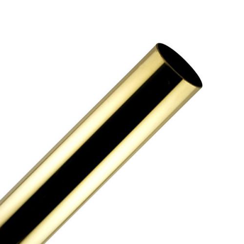 Bar Foot Rail Tubing - Polished Brass - 1.5&#034; OD - 8 Foot Length - Bar Pub Decor