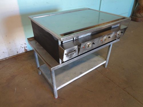 HD COMMERCIAL&#034;KEATING&#034; 36&#034; &#034;MIRACLEAN FINISH&#034; S.S. ELECTRIC FLAT GRIDDLE W/STAND