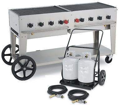 BBQ GRILL MCC-60 CART Crown Verity w/ cart &amp; cylinders