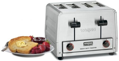 Waring Commercial Heavy Duty Stainless 4 Slice Toaster WCT815