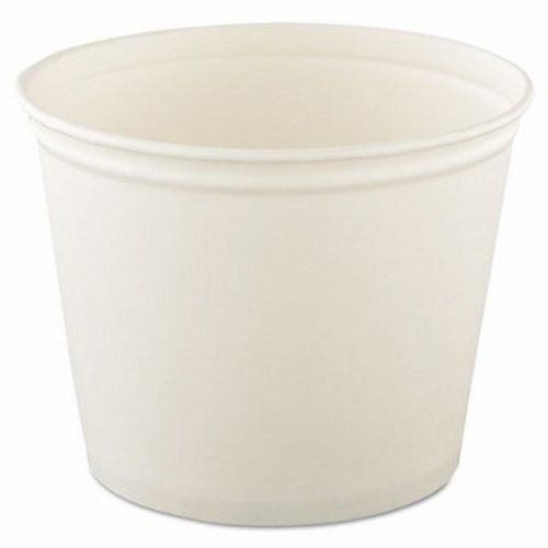 Solo Cup Company Double Wrapped Paper Bucket, Unwaxed, White, 83 oz (SCC5T1UU)