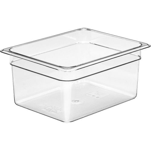 Cambro 1/2 gn food pan, 6&#034; deep, 6pk clear 26cw-135 for sale