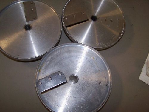 3 slicer discs for robot coupe r-4 or r4x ~ we think r4 #&#039;s e1 e2 e3     reduced for sale
