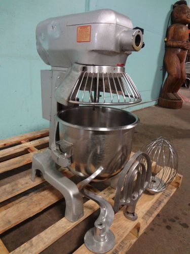 H.d.commercial  &#034;trans america &#034; 20qt. mixer, s.s. bowl/guard/j hook/whip/paddle for sale