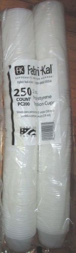 2 oz 250 ct - Plastic Jello Shot Portion Condiment Sauces Dips Cups - No Lids