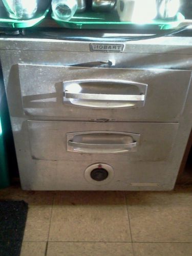 HOBART COMMERCIAL ROLL WARMER TWO DRAWER