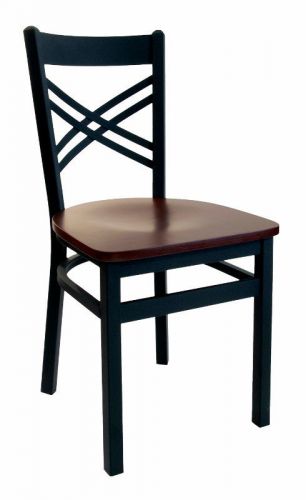 New Akrin Commercial Cross Back Metal Restaurant Chair