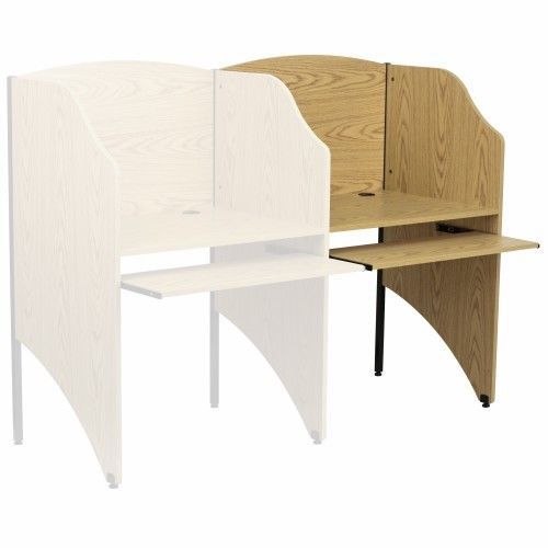 Flash furniture mt-m6202-oak-add-gg add-on study carrel in oak finish for sale
