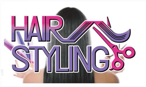 Bb517 hair styling barber banner shop sign for sale