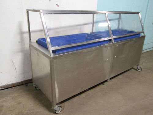 &#034;UNIVERSAL STAINLESS INC&#034; H.D.COMMERCIAL ICE BED/BATH COLD FOOD/BEV SERVING LINE
