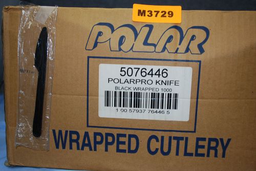 1-Box of 1000 / POLAR Plastic &#034;PolarPro&#034; Wrapped Black Knives (NEW) (#M3729)