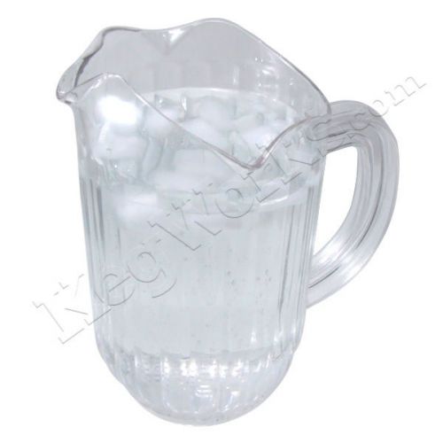 Plastic Beer or Water Pitcher with 3 Pour Spouts - 60 oz - Catering &amp; Banquets!
