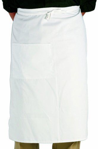 NEW Crestware Bistro Apron 2 Pocket  White