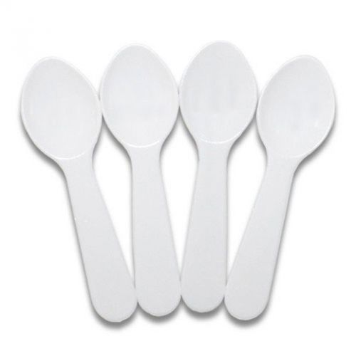 Mini White Taster Spoons - Bulk Case of 3000 