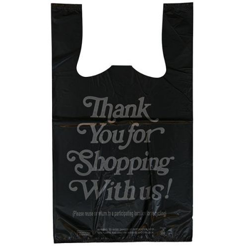 1/8 10x5.5x18 700/bx Liquor Retail T-Shirt Carry Out Plastic Thank You Bags