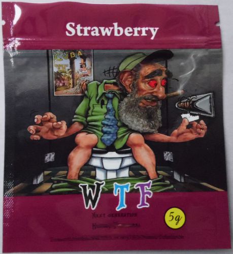 50* wtf strawberry empty ziplock bags (good for crafts incense jewelry) for sale