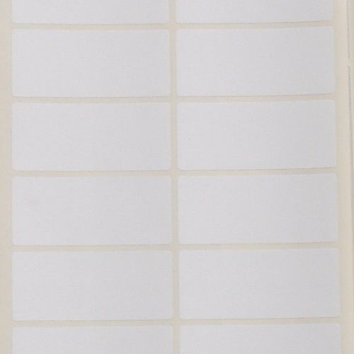 120 White Sticky Labels 34 x 79 mm Price Stickers, Tags, Blank, Self Adhesive