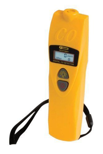 GENERAL portable DCO1001 carbon monoxide detector w/case and manual