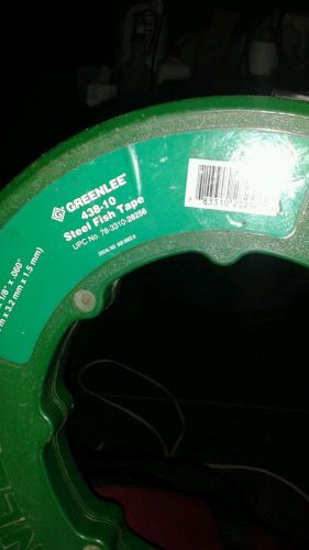 Greenlee 100&#039; x 1/8&#034; flexible steel fish tape for sale