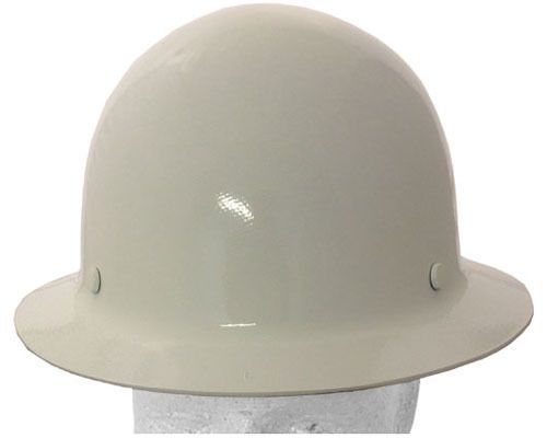 MSA Skullguard FULL BRIM Hard hat with Staz-On Suspension, WHITE Color