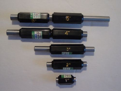 MICROMETER  MEASUREING  RODS  ONE SET  1&#034; TO 5&#034;