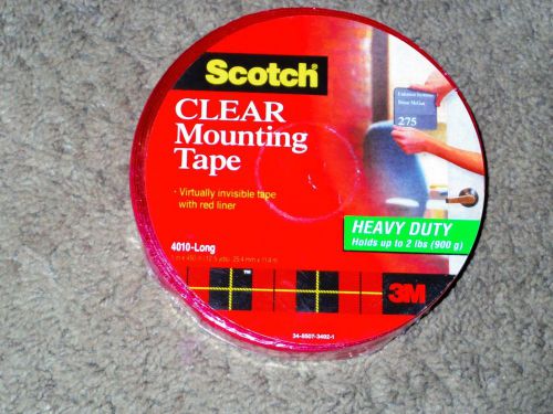 Scotch heavy duty clear mounting tape 4010-long for sale