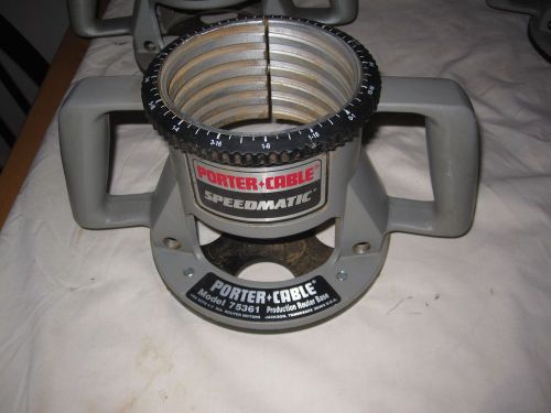 Porter Cable Speedmatic Production Router Base Model 75361