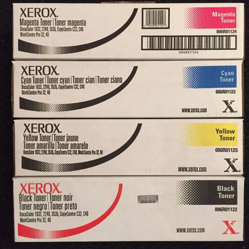 Genuine Xerox Docucolor 3535 Color Toner Full Set FREE FEDEX SHIPPING