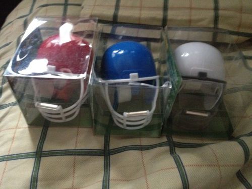 3 Scotch 3M Magic Tape Dispensers Different Colored Football Helmet Incl 1 Roll