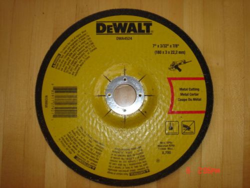 Brand New DeWalt 7” x 3/32” Metal Cut-Off Wheel DWA4524